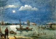 AVERCAMP, Hendrick Fishermen by Moonlight china oil painting reproduction